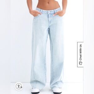 Pacsun Baggy Low rise Jeans | light wash | size 23